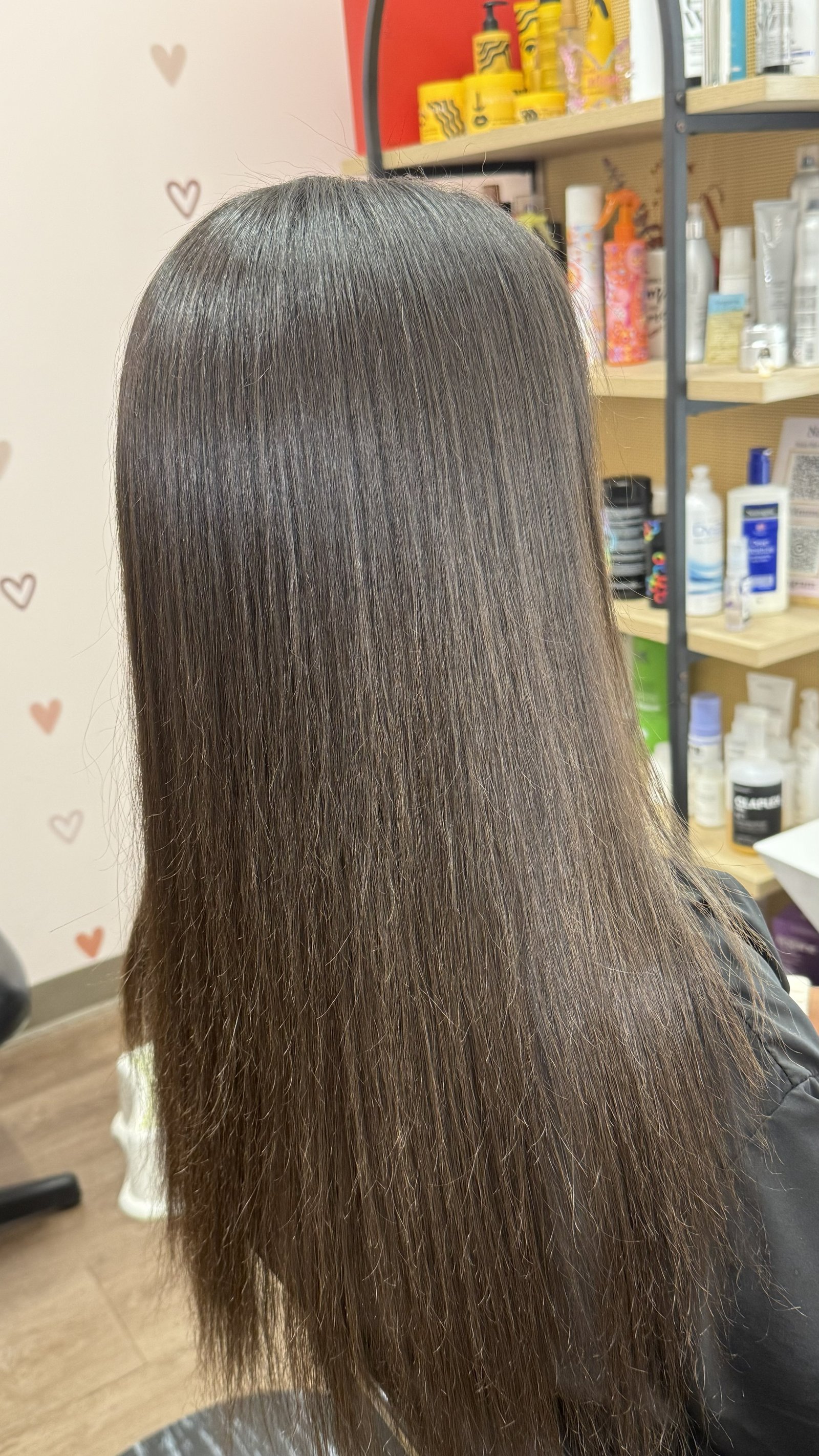 After Hair Botox smoothing treatment in Irvine