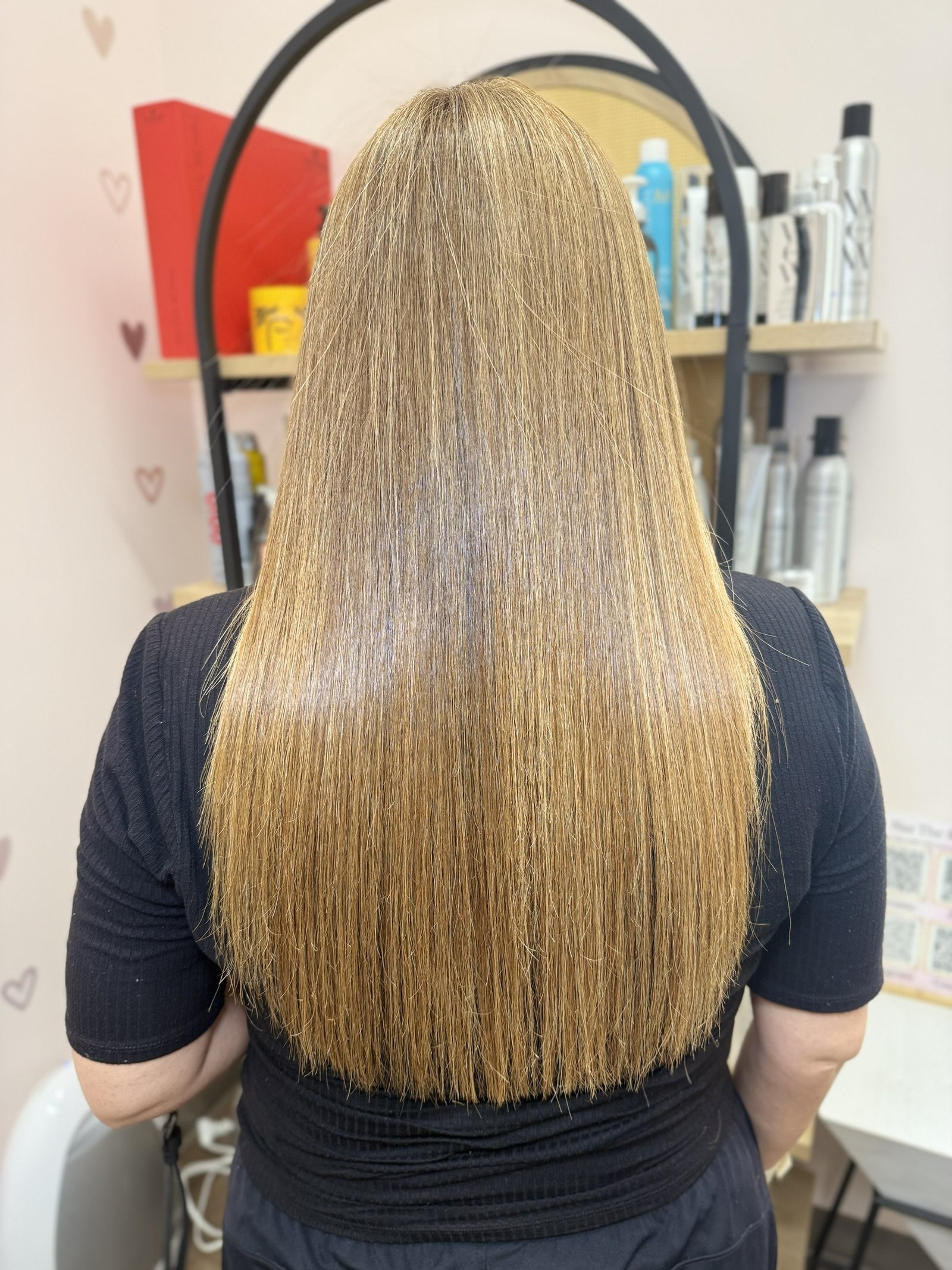 Hair after Botox smoothing treatment at Naz The Stylist